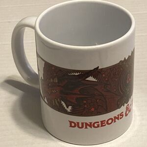 D&D Cup, Dungeons and Dragons Gift, RPG Coffee Mug Wizards 2022 AOP White EUC